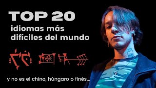 Los 20 idiomas más difíciles de aprender el HÚNGARO FINÉS y CHINO no están en la lista 😱 [upl. by Euv]