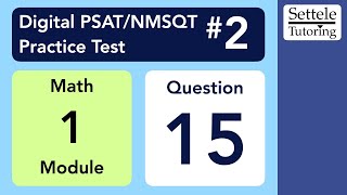 Digital PSAT 2 Math Module 1 Question 15 statistics [upl. by Sadira609]