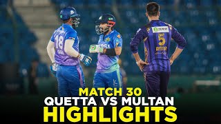 PSL 9  Full Highlights  Quetta Gladiators vs Multan Sultans  Match 30  M2A1A [upl. by Enicul]