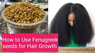 Massive Hair Growth using Fenugreek Seeds  Hair Growth Tips  LynCaren [upl. by Esej]