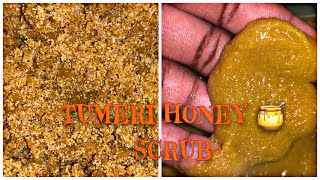 DIY TUMERIC HONEY SUGAR SCRUB  FOR GLOWING SKIN  RENEE MCKOY diy glowingskin scrub honey [upl. by Sewell938]