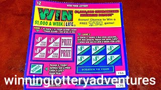 WIN 1000 A WEEK FOR LIFE 2 NY LOTTERY SCRATCH OFFS Set of 20 [upl. by Yael696]