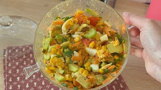 Yumurtalı Avakado Salatası keşfet food pratiktarifler recipe [upl. by Tjader565]