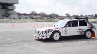 Miki Biasion Lancia Delta drift show Verona Legend Cars 2016 [upl. by Snoddy8]