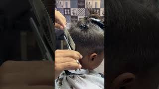 Scissors over comb hairlength barbershop fadecutting haircutting barber highfade [upl. by Berthe]