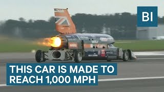 Car Is Designed To Go 1000 Mph And Break The Sound Barrier [upl. by Errot120]