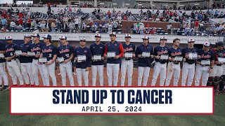 Ole Miss Baseball Stands Up To Cancer [upl. by Aramot256]