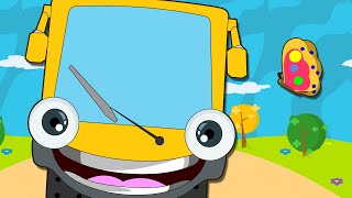 Wheels On The Bus Song  HooplaKidz Nursery Rhymes amp Kids Songs [upl. by Aray]