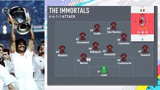 FIFA 20 AC MILAN ARRIGO SACCHI CUSTOM TACTICS amp PLAYER INSTRUCTIONS THE IMMORTALS [upl. by Eniroc]