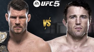 UFC 5 MICHAEL BISPING VS CHAEL SONNEN FOR THE UFC WORLD MIDDLEWEIGHT CHAMPIONSHIP BELT [upl. by Ellinad294]