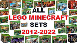 ALL LEGO Minecraft SETS 20122022 [upl. by Ianahs339]