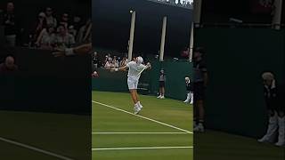 JanLennard Struffs Backhand Up Close atp tennis backhand [upl. by Oikim319]