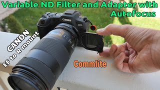 The Commlite VND adapter for Canon EF to R solved my ND dilemma [upl. by Nohsyar]