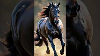 The Friesian  The most striking Horse breeds  shortsvideo facts [upl. by Ahcropal]