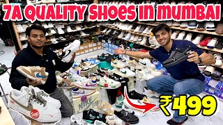 Branded Shoes In Mumbai  7A quality Shoes Market  Cheapest Shoes Shop [upl. by Aihsik]