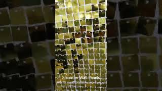 Gold Sequin Shimmer Wall Panels Backdrop Decoration  DIY Birthday Party Balloons [upl. by Ahsinnek]