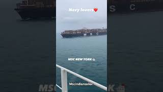 Msc Newyork  sailor msc bigships seafarer container story navy [upl. by Aray]