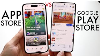 iPhone App Store Vs Google Play Store Which Is Better 2024 [upl. by Sirac]