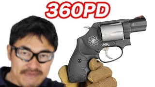 タナカワークス SampW M360 PD 357Magnum ABS＋セラコート ガスガン リボルバー マック堺のレビュー動画 [upl. by Einnos]