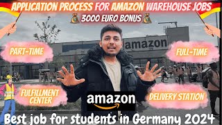 How to Apply for Amazon Warehouse Jobs  Parttime amp Fulltime job in Germany Salary Bonus amp Tips [upl. by Motch362]