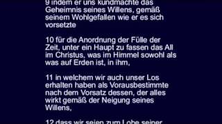 Epheser 1  Paulus an die Gemeinde in Ephesus über das Geheimnis des Willens Gottes [upl. by Eselahs]