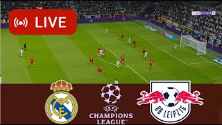 Match Real Madrid vs Leipzig live Champions League Full Match Football simulation Gameplay PC [upl. by Appilihp889]