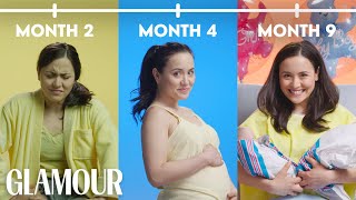 This is Your Pregnancy in 2 Minutes  Glamour [upl. by Aztirak]