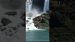 Niagara Falls USA side view from Canada shorts [upl. by Yllatan246]