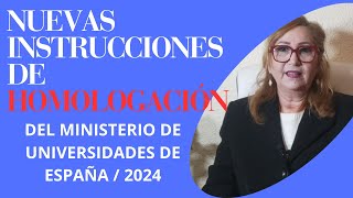 NUEVA RESOLUCIÓN sobre HOMOLOGACIÓN Y EQUIVALENCIA del Ministerio de Universidades de ESPAÑA [upl. by Son848]