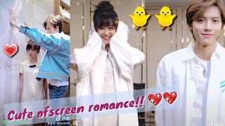 Professional Single ofscreen romance🌸  behind the scene💖 aaron deng Qin Shen Ireine Song💕 [upl. by Jami]