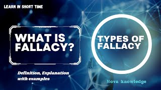 What is Fallacy  Definition and types of fallacy [upl. by Dahle]