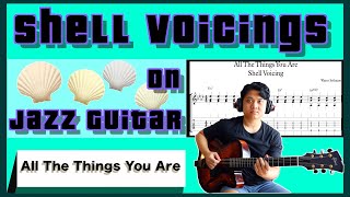 Shell Voicings on Jazz Guitar  All The Things You Are [upl. by Broddy]