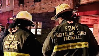 FDNY BOX 3205  FDNY OPERATING FOR A 1075 FIRE IN A BAKERY ON UNIONPORT ROAD IN THE BRONX NEW YORK [upl. by Redna]