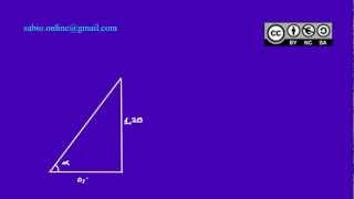 Relación entre los dos catetos de un triángulo rectángulo  Tangente de un ángulo [upl. by Antons]