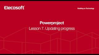 Powerproject Tutorial Lesson 7  Updating progress [upl. by Grantland488]