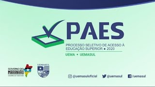 Como solicitar a isenção do PAES 2020 UEMAUEMASUL [upl. by Philps]