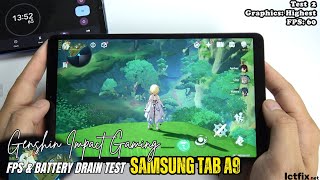 Samsung Galaxy Tab A9 Genshin Impact Gaming test  Helio G99 [upl. by Siward]