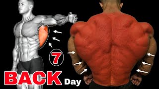 Wider Back Workout  7 Best Back Exercises Routine [upl. by Yejus]