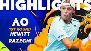 Cruz Hewitt v Alexander Razeghi  2024 Australian Open Round 1 Highlights  Wide World Of Sports [upl. by Bernardi]