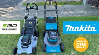 Makita XGT 40V Max Mower VS Ego Select Cut 21 Inch [upl. by Hairahcez431]