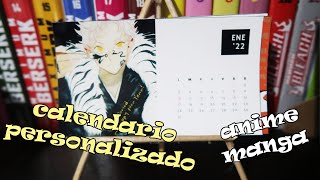 Como hacer tu propio calendario personalizado estilo anime manga [upl. by Netsyrk639]