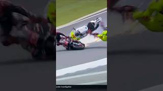 Vinales and Bezzecchi incident at the Australian GP Sprint  phillipisland sprintrace motogp [upl. by Idrahs]