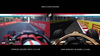 Baku GP 2022  Charles Leclerc IRL vs Suricate Assetto Corsa [upl. by Danas]