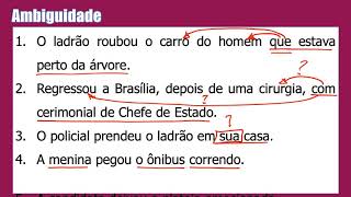 Vícios de linguagem ambiguidade [upl. by Aicil]