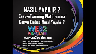 EsepeTwinning Twinspace üzerine Canva embed Nasıl Yapılır [upl. by Valora]