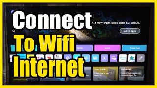 How to Connect to your Wifi Internet on LG TV Settings Tutorial [upl. by Ettenaj592]