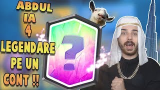 ABDUL IA 4 LEGENDARE PE UN CONT  Chest Opening Clash Royale Romania [upl. by Lorien867]