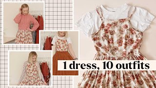 1 Dress 10 Different Outfits  How I Style The Hazel Dress [upl. by Ahselat]