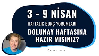 3  9 Nisan Haftalık Burç Yorumları Dolunay Haftasına Hazır mısınız [upl. by Hcahsem]