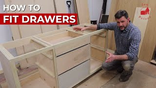 How to Fit Drawers  Save Money with DIY Wooden Drawer Slides [upl. by Ntsuj]